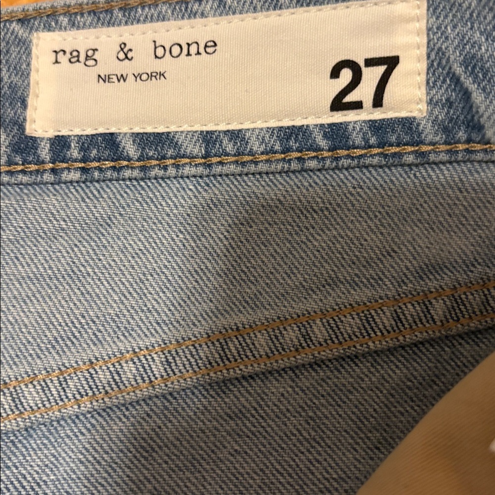 Rag& Bone Wide-Leg Light Blue Jeans - Picture 10 of 13